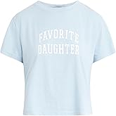 Favorite Daughter Womens Cropped Collegiate Tee
