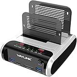 WAVLINK USB 3.0 to SATA Dual Bay External Hard Drive Docking Station with Offline Clone & UASP(6Gbps) Function, 2 USB 3…