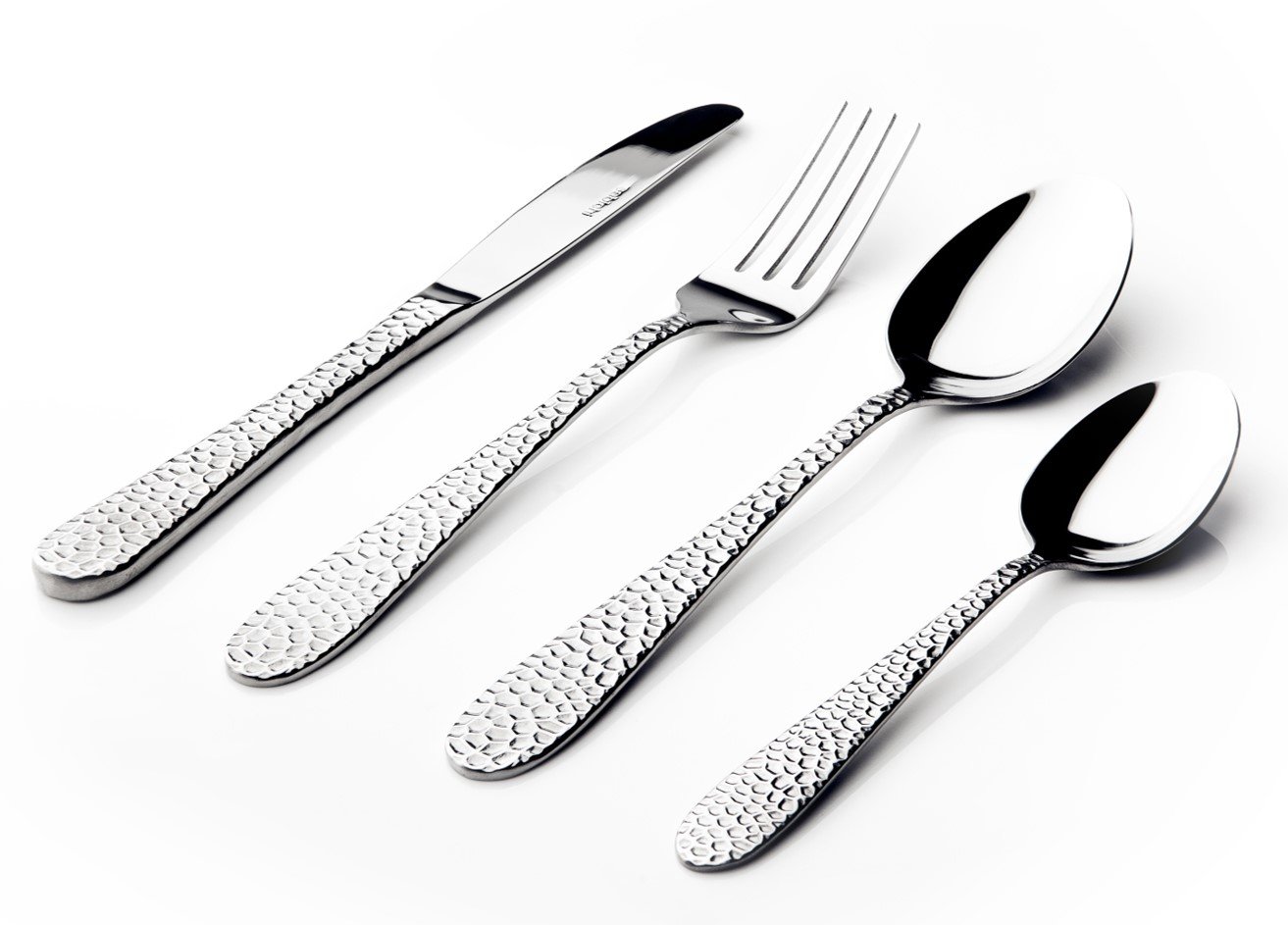 Sabichi Hammered Cutlery Set for 4-16 Piece Stainless Steel Flatware Set - Dishwasher Safe - Home Dining Essentials