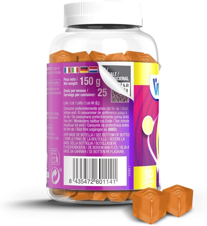 VITALDIN Coenzyme Q10 Gummies, 200 mg CoQ10 per Serving, 50 Chewable Gummies (1 Month Supply), Peach Flavour - Image 3