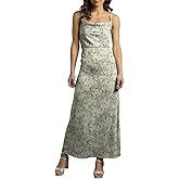 David's Bridal Charmeuse Cowl Neck Sheath Dress