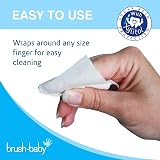 Brush-Baby DentalWipes Stage 1 0-16 Months 28 Count Baby Teeth Gums Tongue view 6