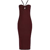 Guess Womens Sleeveless Sofie Rib Mirage Midi Dress