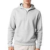 Mlgaril Men's Hoodie Quarter Zip Pullover Sweatshirts Fleece Hoodies Casual Long Sleeve Athletic Hooded Sweat Shirt for Men
