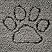 GORILLA GRIP Dog Doormat, Absorbent Doormats for Muddy Dogs Paws, 48x30 Machine Washable Soakstopper Rugs, Cleaner Floors, US Designed Pet Bed Door Mat, Indoor Entrance Pets Rug, Paw Gray