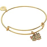 Alex and Ani Holly Bangle Bracelet, Shiny Gold