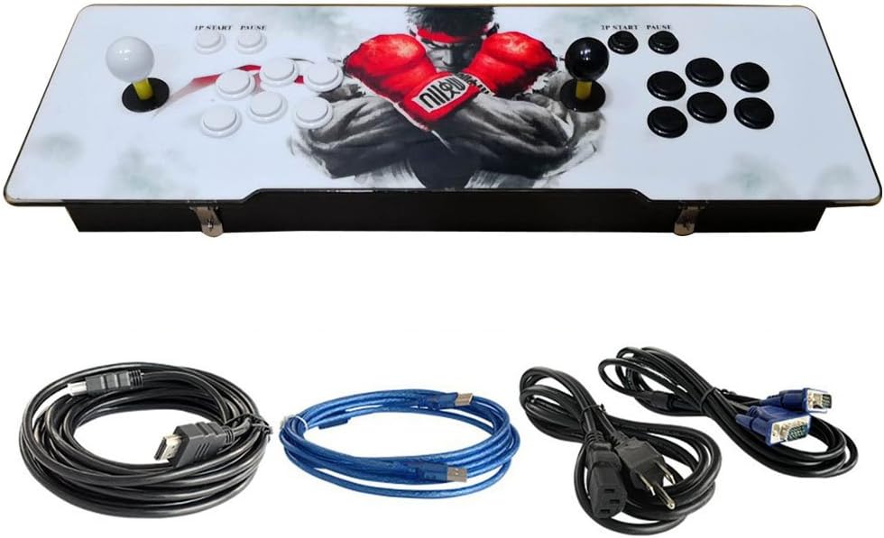 Tongmisi 140 X 3D Arcade Cabinet Console 2Player Joystick Buttons Arcade Game Machine with 2308 2D Games VGA/HDMI Output HD for TV/PC (Version 1)