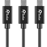 Micro USB Cable, Rankie 3-Pack 3ft Premium Micro USB Cable High Speed USB 2.0 A Male to Micro B Sync and Charging Cables for Samsung, HTC, Motorola, Nokia, Android, and More - R1120