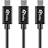 Micro USB Cable, Rankie 3-Pack 3ft Premium Micro USB Cable High Speed USB 2.0 A Male to Micro B Sync and Charging Cables for Samsung, HTC, Motorola, Nokia, Android, and More - R1120