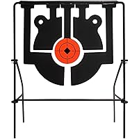 Atflbox 5 in 1 Rimfire Resetting Target, Heavy Metal Spinning Airgun Rifles and Handguns Shooting Target for Outdoor and Back