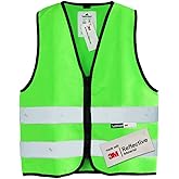 Salzmann Children's High Visibility Vest - Reflective Safety Vest with Zipper - Made with 3M Reflective Material