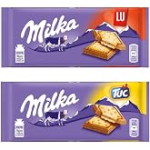 Milka LU Biscuits &amp; Milka TUC Crackers - Bundle 87gx2
