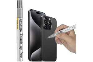 BIOOICH Black Titanium SP96 Touch Up Paint for iPhone 16 Pro/16 Pro Max, Phone Frame Scratch Repair Pen with Replacement Tip – Quick & Easy Paint Fix