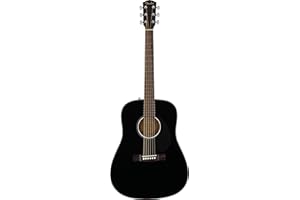 Fender CD-60S Dreadnought Acoustic Guitar, Black (0970110006)