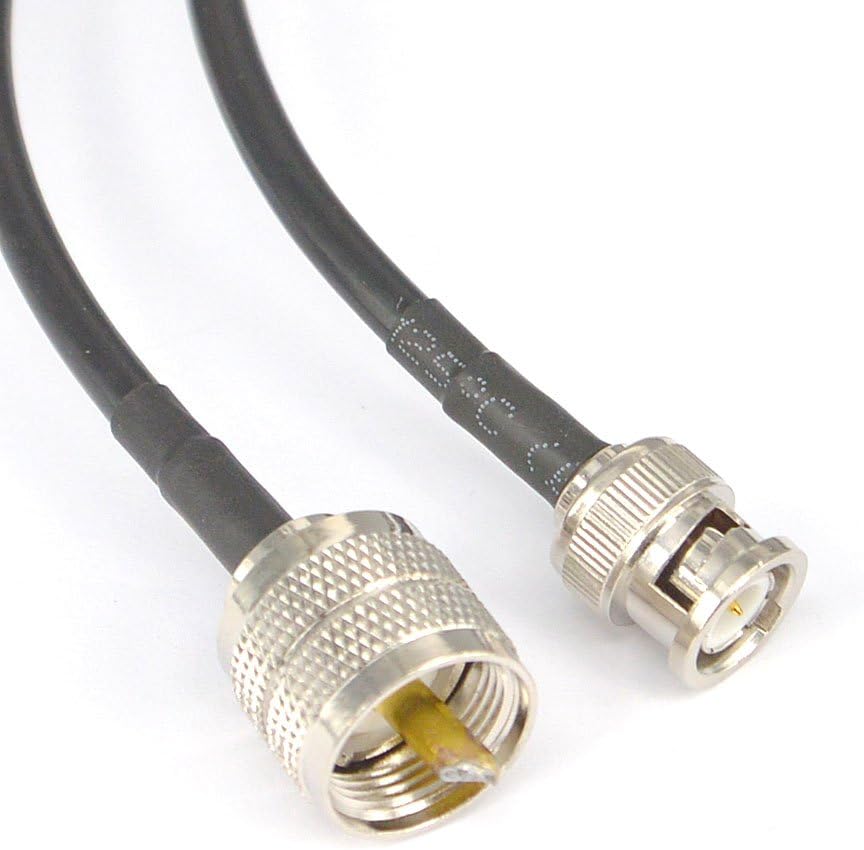 YILIANDUO Low Loss Extension Antenna Cable BNC Male to UHF Male PL259 50 Ohm RG58 2M/ 78.74 inch for CB Antenna Radio Walkie Talkie Two-Way Radio Mobile Amateur Radio - Image 5