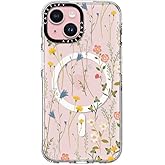 CASETiFY Clear iPhone 15 Case [Not Yellowing / 6.6 ft. 3X Military Grade Drop Protection/Magsafe] - Dreamy Floral Pattern - Clear