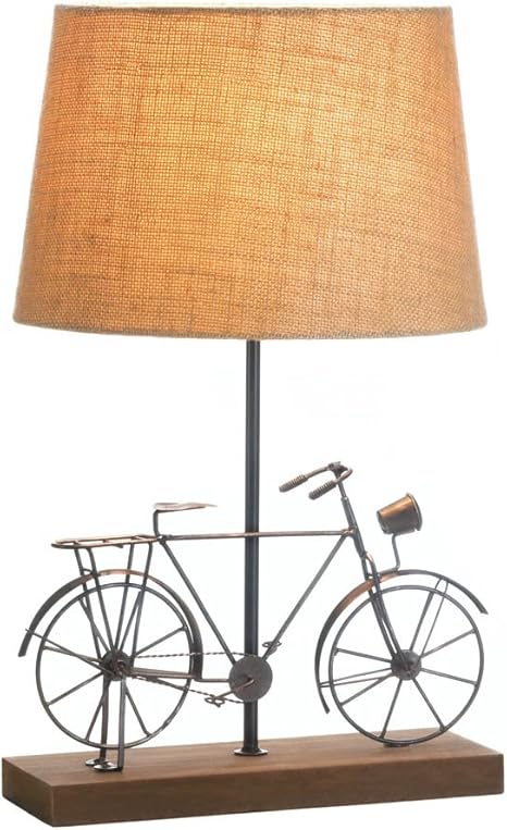 vintage bicycle table lamp