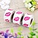 Satinior 3 Rolls Perforated Lip Stickers for DIY Decorating Crafting, Rosy Color, Totally 1200 Stickers