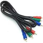 XENOCAM RCA 5FT RGB Component Video Cable for HDTV Red/Green/Blue connectors 3 Male to 3 Male…