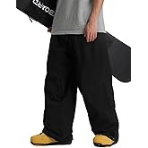 GSOU SNOW Men Women Snow Pants Baggy Snowboard Pant Ski Loose Waterproof Windproof Warm for Winter