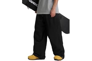 GSOU SNOW Men Women Snow Pants Baggy Snowboard Pant Ski Loose Waterproof Windproof Warm for Winter