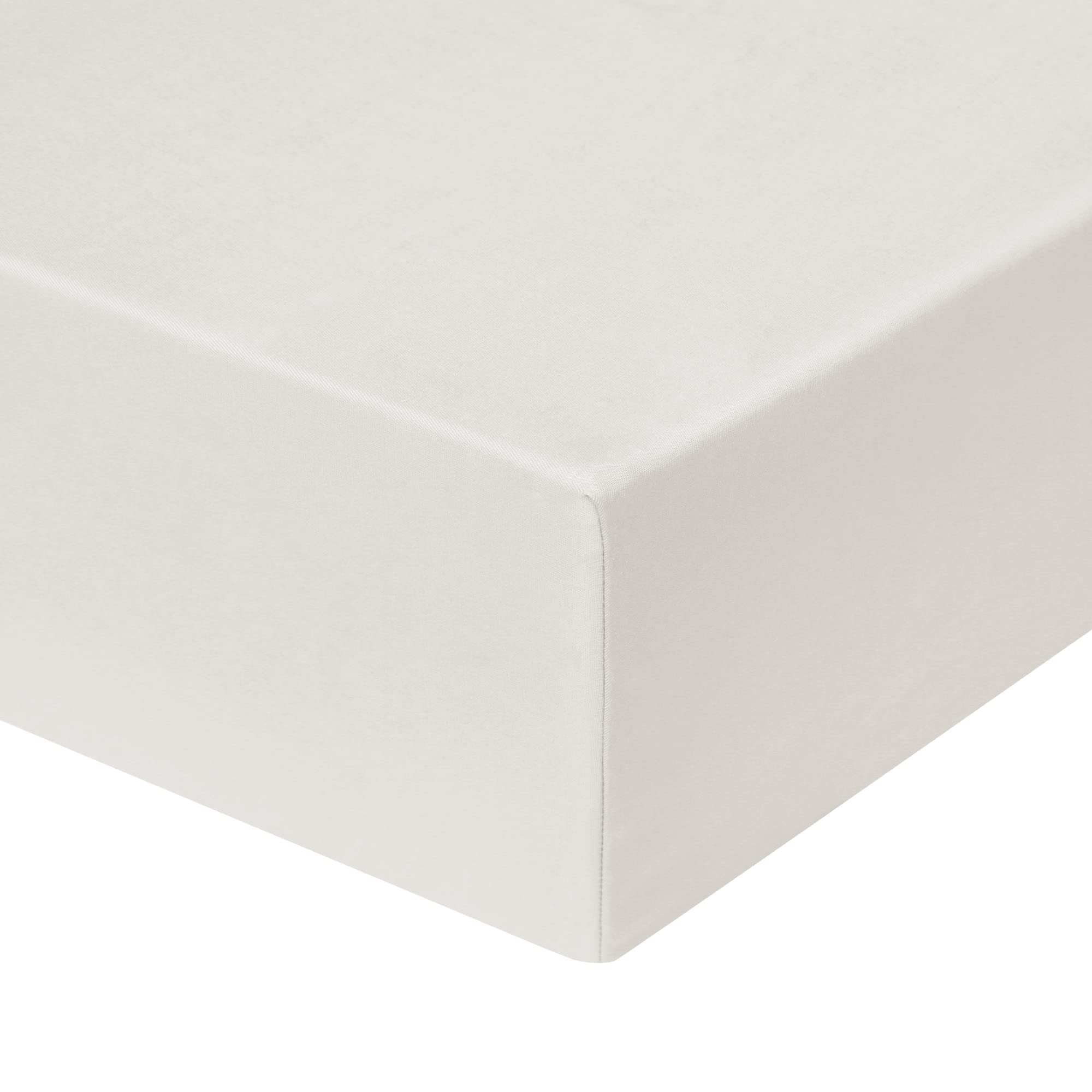 PiccoCasa Bamboo Fitted Sheet, Viscose from Bamboo Soft Silky Breathable Wrinkle Fade Resistant, Organic Bamboo Cooling Sheets with 16" Deep Pocket Isabelline Super King