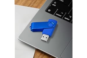 64GB USB Flash Drive USB 2.0 Thumb Drives Jump Drive Fold Storage Memory Stick Swivel Design - Blue