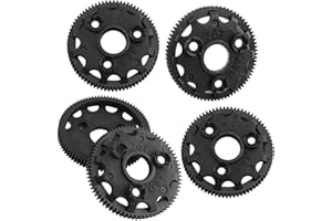 RCMYou RC 48P 76T Spur Gear Upgrades Part for 1/10 Slash Stampede Rustler Bandit 2WD VXL XL-5,5PCS 76T Spur Gear Hops Up,Replace #4676