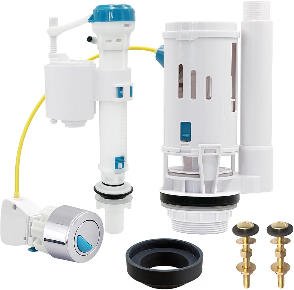 Apragaz Dual Flush Toilet Cistern Kit Universal 2" Outlet Adjustable Height