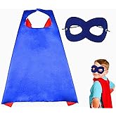 AICOC Capes and Masks For kids Double Side Dress up Costumes Christmas Halloween Cosplay Gift For Boys Girls