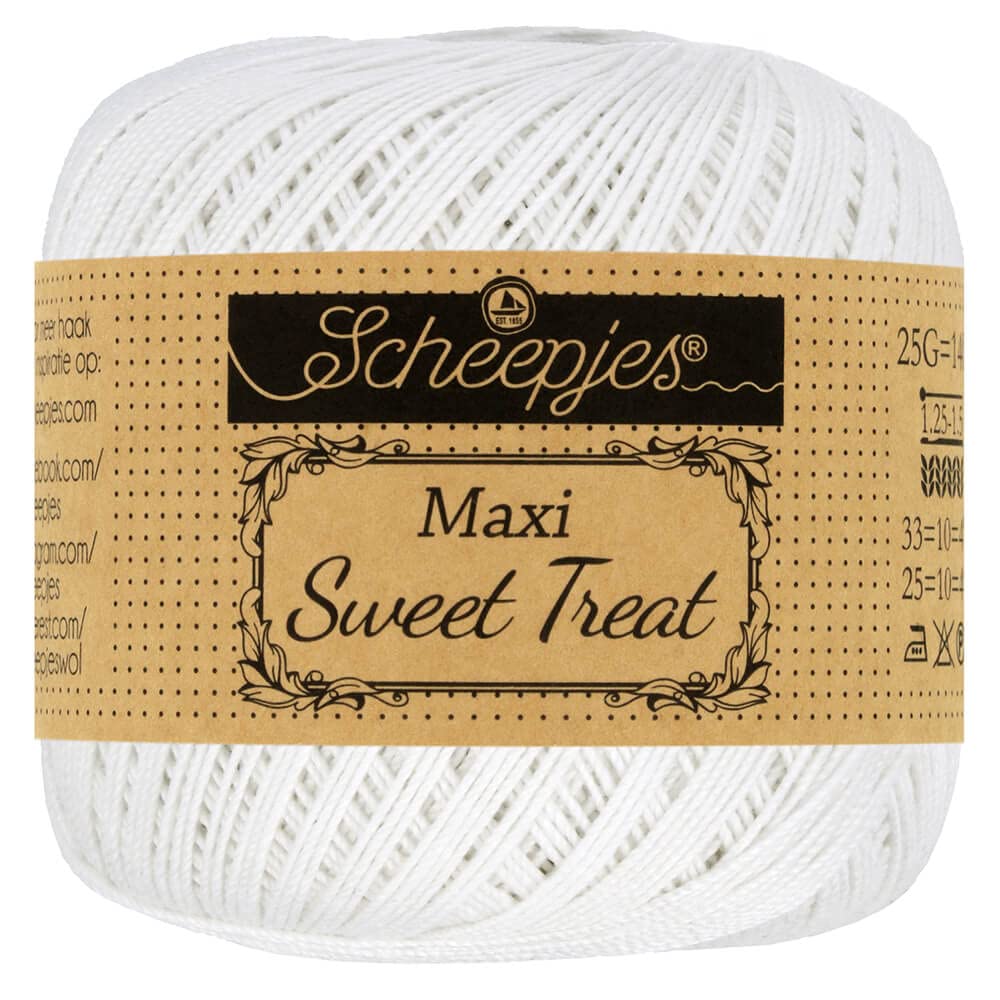 Scheepjes - Scheepjes Maxi Sweet Treat 106 Snow White Yarn - 10x25g — image 1