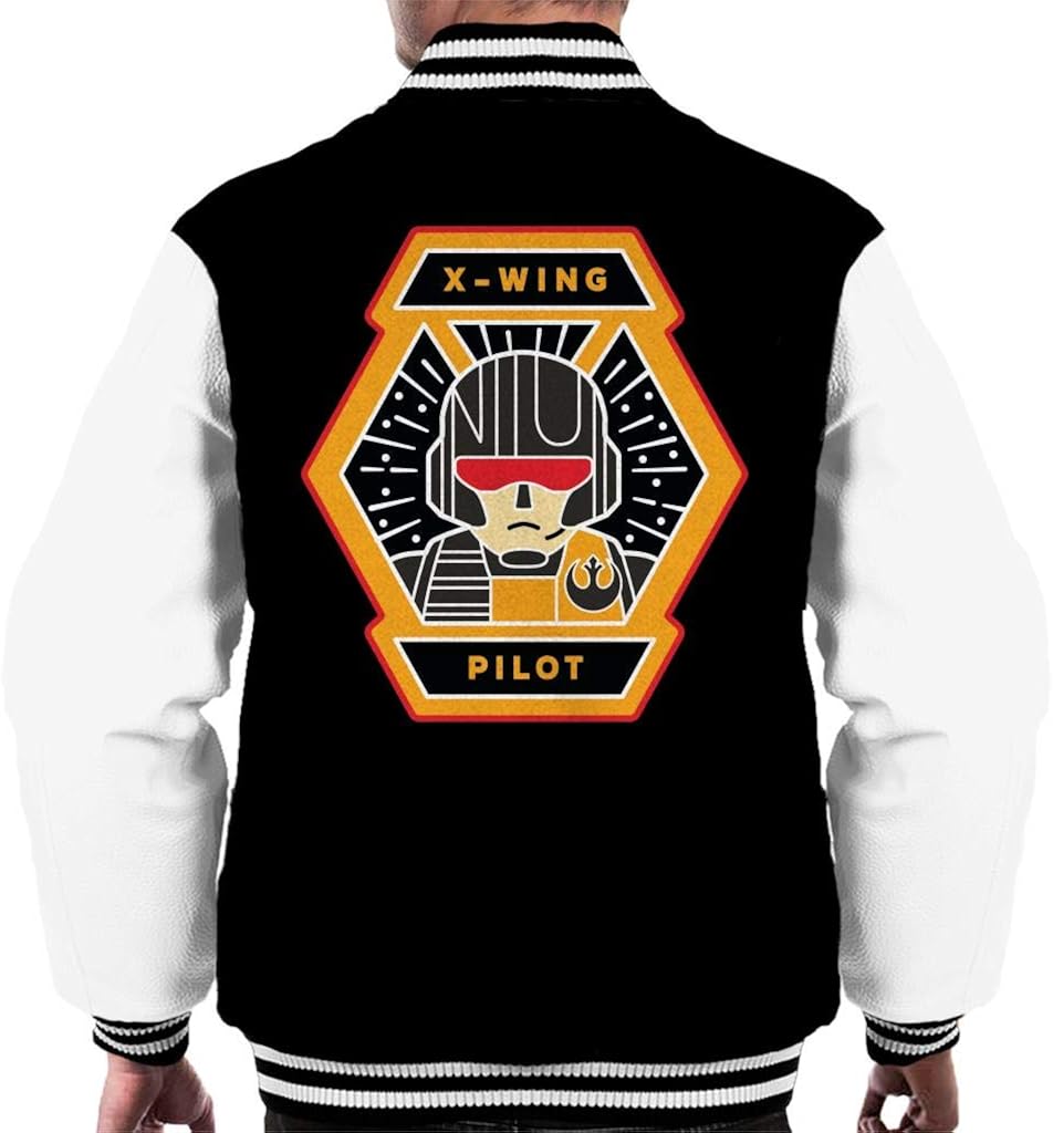 Star Wars X Wing Pilot Men's Varsity Jacket Amazon.co.uk Clothing