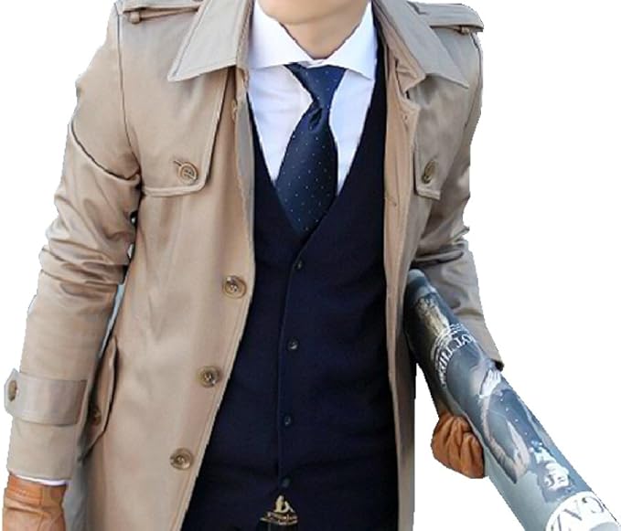 Amazon メンズ ロングコート 防水 スリム アウター クール ブリティッシュ Sweet Berry コート ジャケット 通販