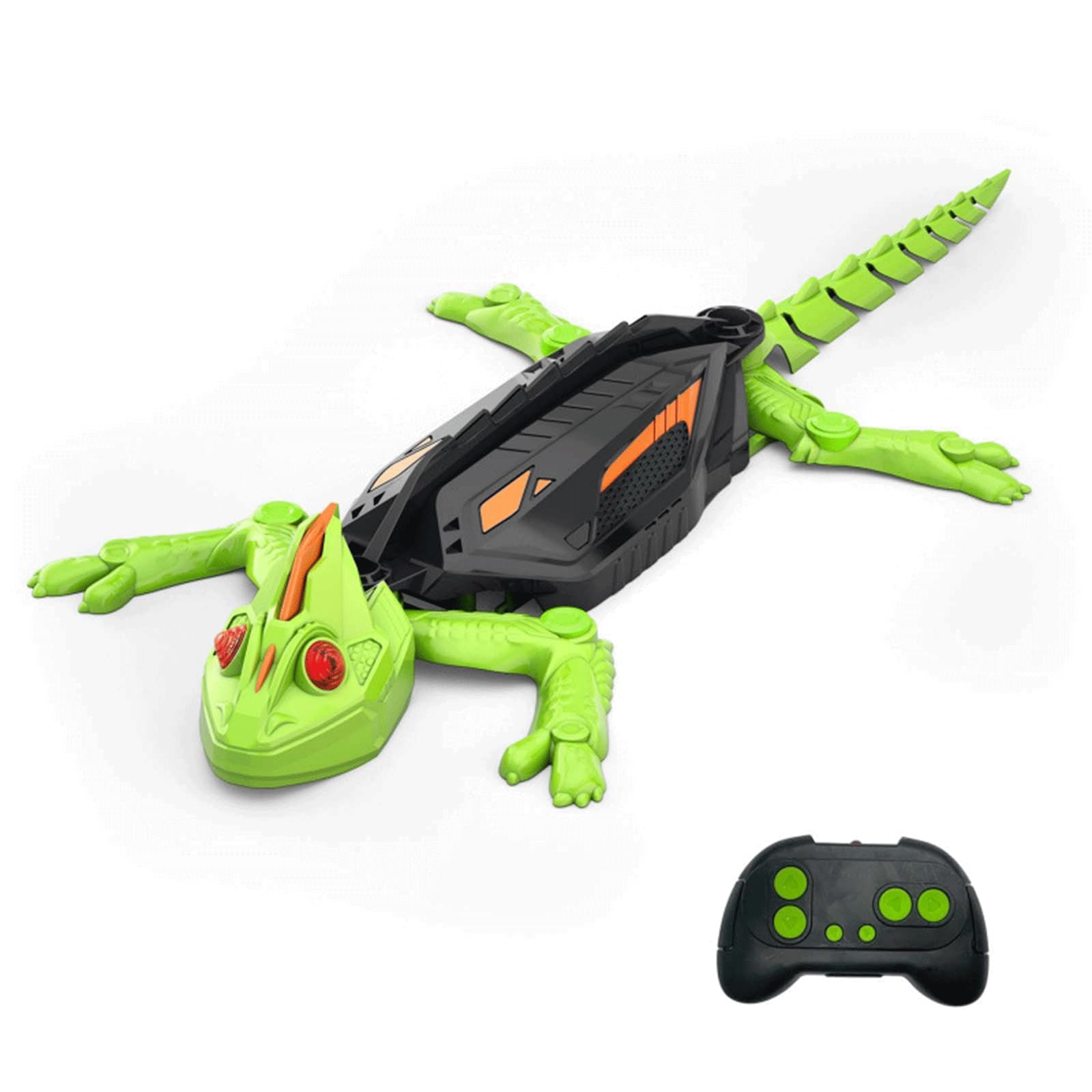 moyiw Rechargeable Remote Control Wall Climbing Gecko Toy with LED Eyes, 360° Rotating Climber for Walls & Ceilings, Fun Kids Robot Birthday Xmas Gifts Presents Toys for Boys & Girls Ages 5+