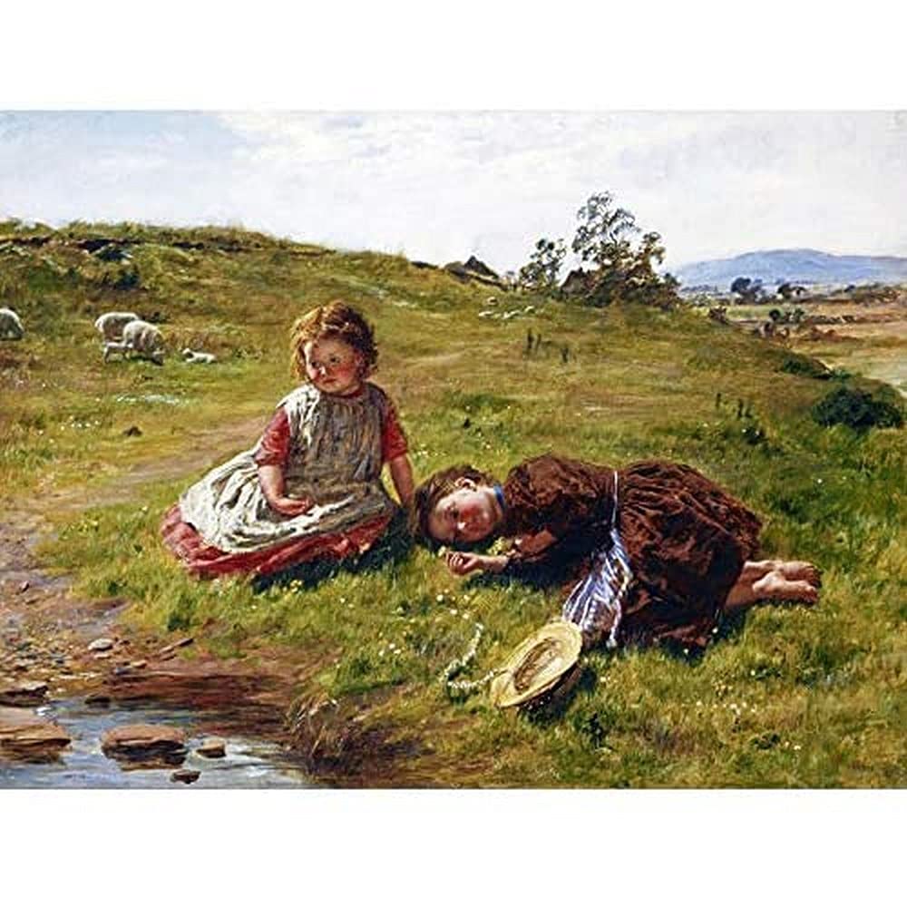Mctaggart Spring Scotland Children Landscape Painting Art Print Canvas Premium Wall Decor Poster Mural