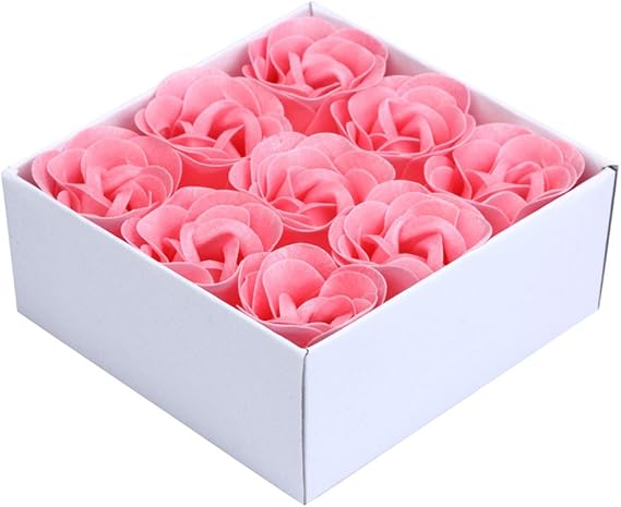 Greenwind - Flores de jabón en caja de cartón con flores artificiales