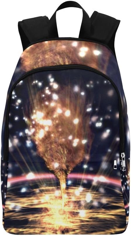 ENEVOTX Fantasy Picture Fantasy Image Cosmos Eddy Space Casual Daypack Travel Bag College School Backpack for Mens and Women