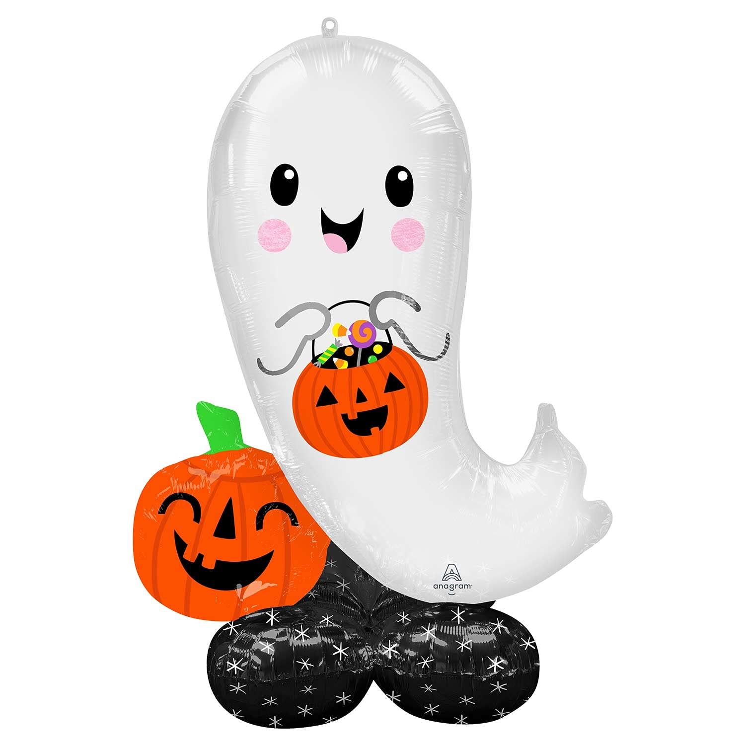 Amscan Anagram 4295411 - Halloween Ghost Airloonz Air-Filled Foil Balloon - 46"