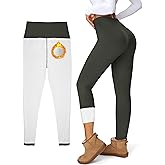Women's Fleece Lined Leggings Weather Thick Thermal Warm Winter Tights Butt Lift High Waist Tummy Control Yoga Pants