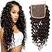 10A Brazilian Deep Wave Sew in Lace Closure 100% Virgin Human Hair Lace Closure Free Part Natural Color 10 Inch