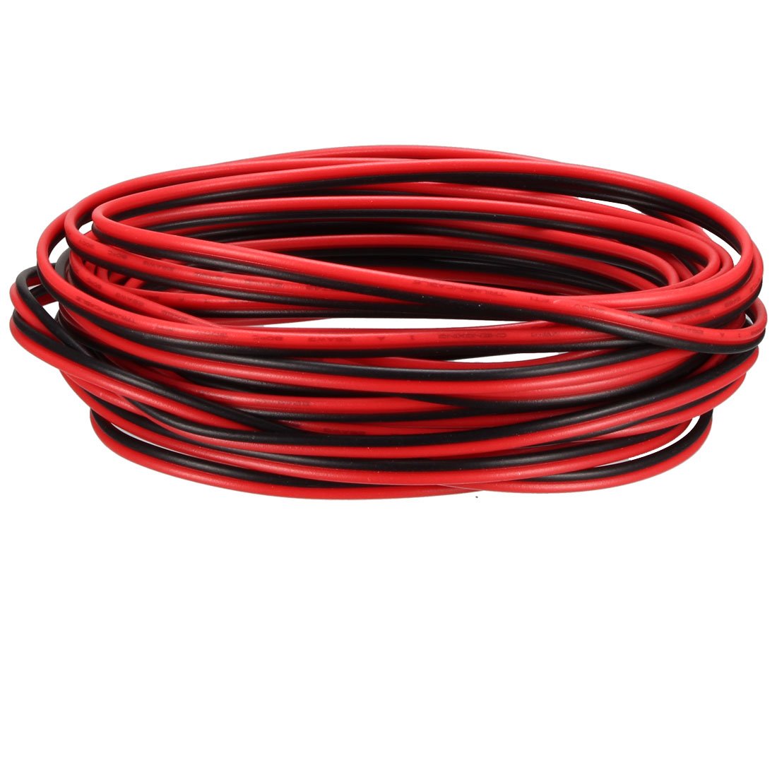 sourcing map Red Black Wire 2pin Extension Cable Cord 26 AWG Parallel Wire Tin Plated Copper 5M Length for LED Strip Light
