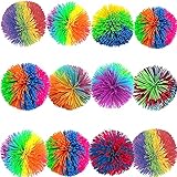 12 PCS Monkey Stringy Balls Paddle Ball Size of 2.7