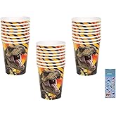 Unique Jurassic World Birthday Party Supplies Bundle includes 24 Party Paper Cups