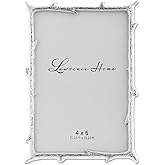 Lawrence Frames 712646 4x6 Silver Metal Natural Branch Design Picture Frame