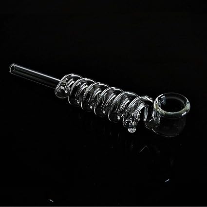 OutonTrip Handmade 6 Ringed Glass Smoking Pipe/Chillum