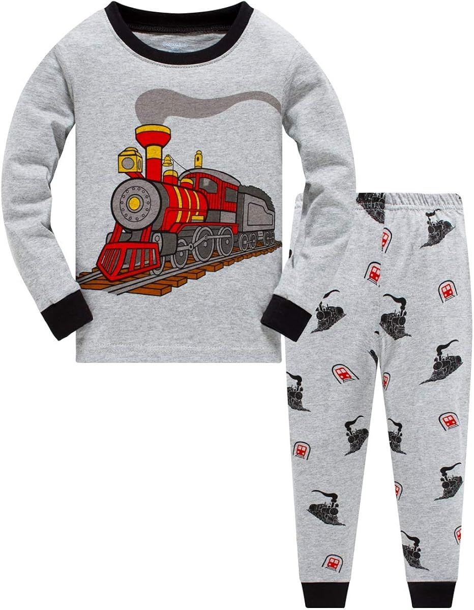 Boys Pajamas Sets Kids PJs Cotton Toddler Clothes Set Size 2 to 10 Years