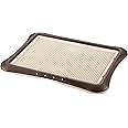 Richell Paw Trax Mesh Training Tray, Brown 25.2 x 18.9 x 1.6" | Richell Paw Trax Mesh Training Tray: Puppy Potty Pad Holder for Indoor Use, Anti-Chewing and Tearing, Ideal for Potty Training Puppies