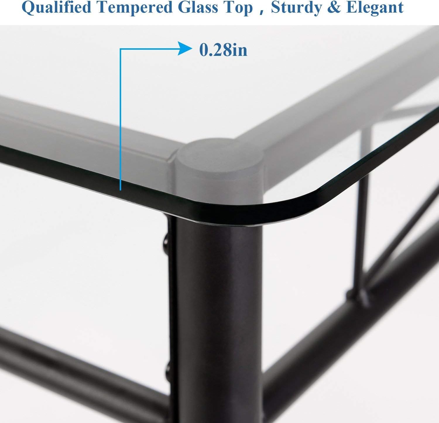 VECELO Dining Table with 4 Chairs [4 Placemats Included, Black - Table & Chair Sets