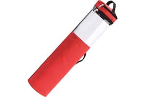 Plcnn Long Gift Wrap Organizer Bag 42x8.8in Christmas Wrapping Paper Storage Bin 600d Oxford Under Bed Gift Wrap Storage with Clear Window, Dual Zips, Carry Handles