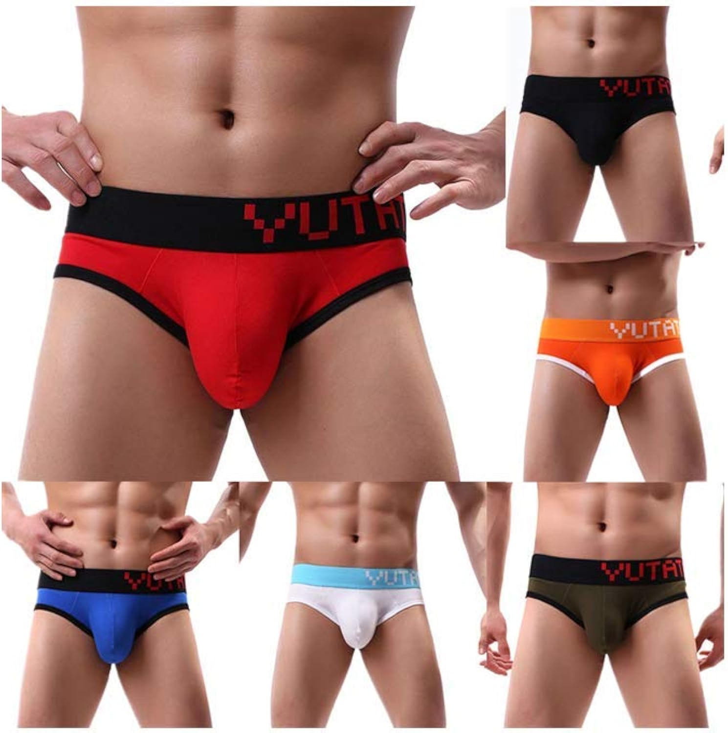 Boxer Hommes Briefs Slip sousVêTements Sexy Push Up Gay Ouvert Dim Lot